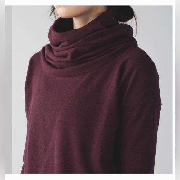 Lululemon Stress Less Hoodie- Heathered Bordeaux Drama - Picture 5 of 14